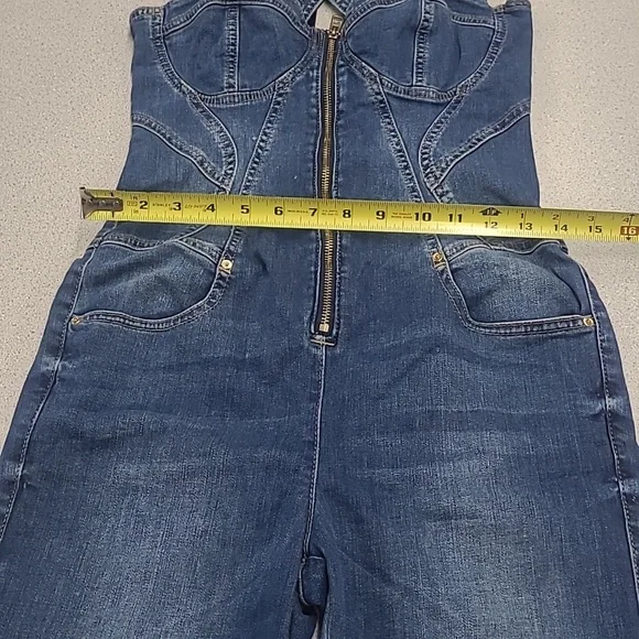 Guess Classic Blue Denim Women's Overalls Size M - Picture 9 of 13